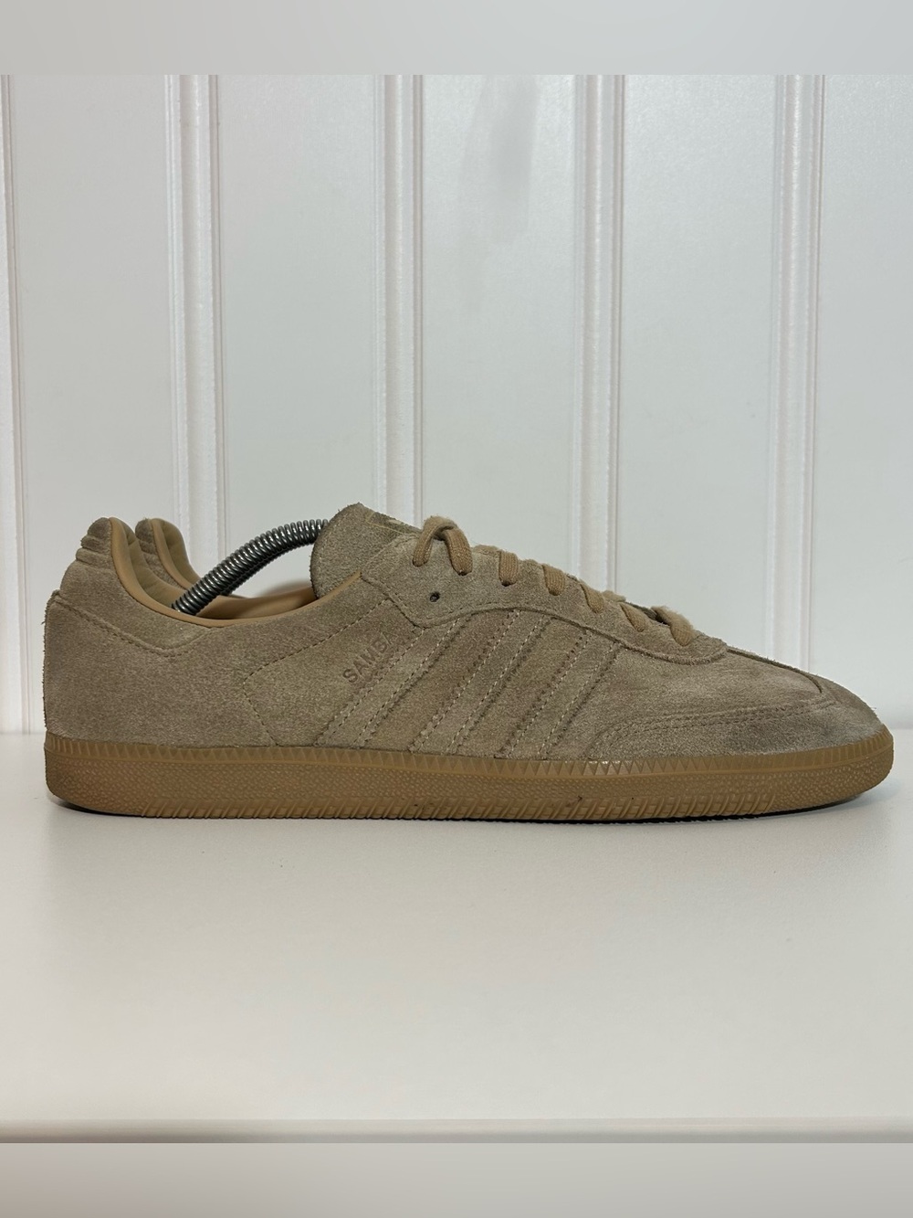 adidas Samba Suede Sneakers in Tan Suede wheat
